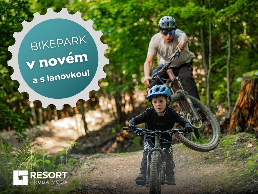 Nově upravený bikepark s lanovkou!