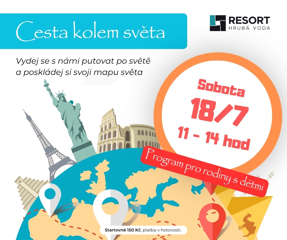 Cesta kolem světa 18. 7. na Hrubé Vodě
